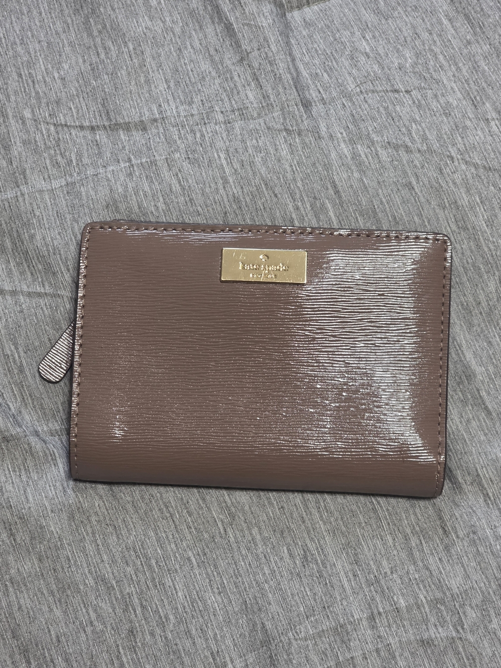 Kate Spade Women’s Brown Patent Card Wallet